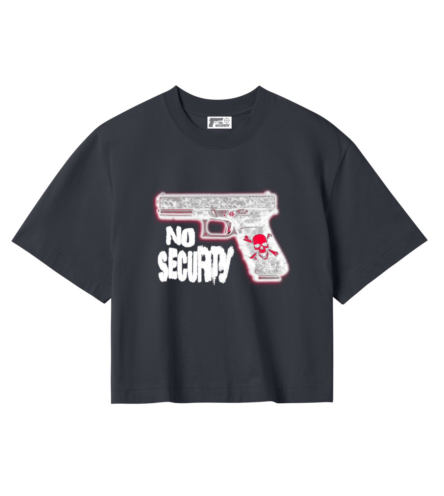 "NO SECURITY LOGO" CROPTOP